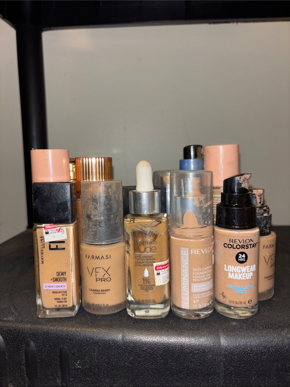 Foundation Bundle 15 Used Tan Med Beige Tones
